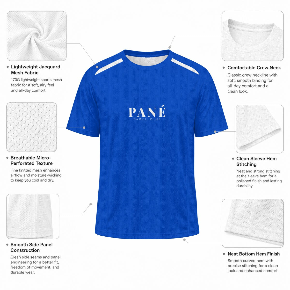 Hyper Blue | Performance Padel Tee