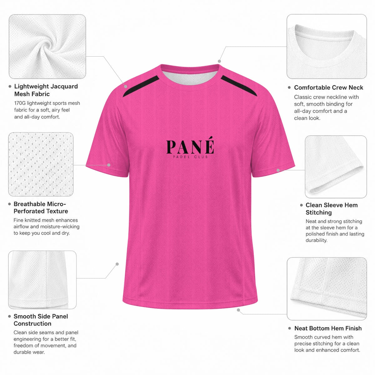Miami Pink | Performance Padel Tee