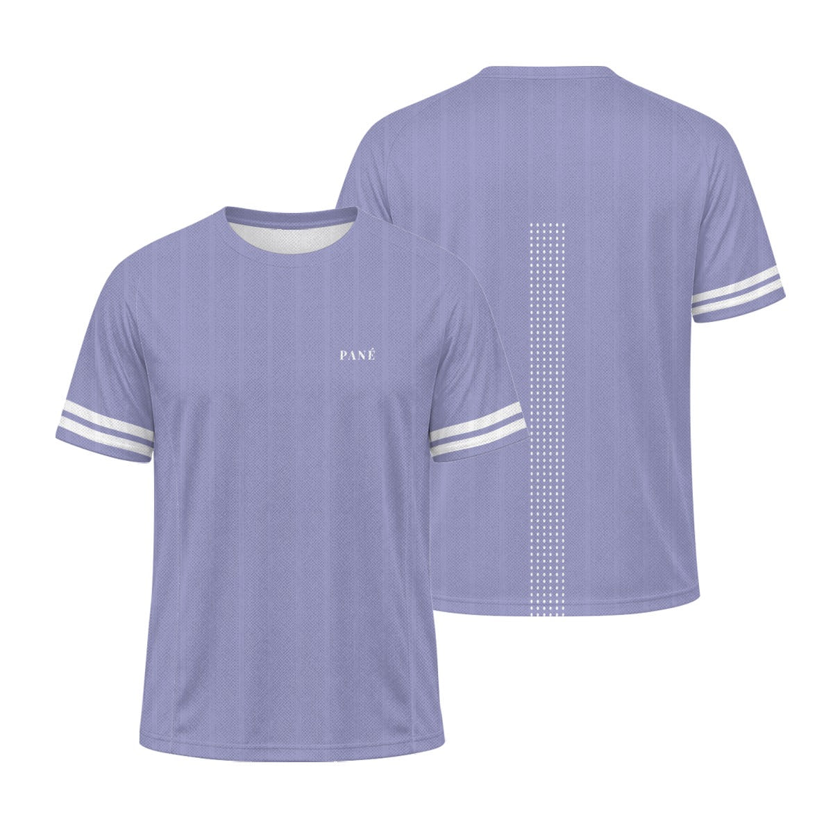 Front and back of the Pané Cortina Lilac tee