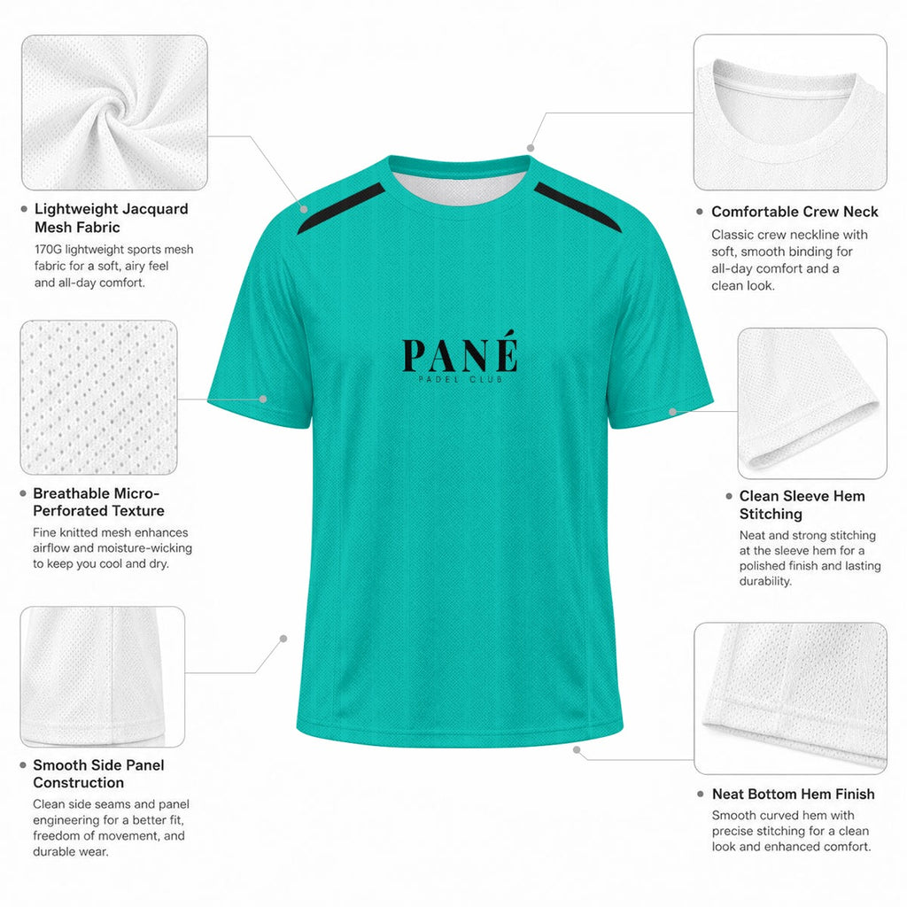 Electric Teal | Performance Padel Tee