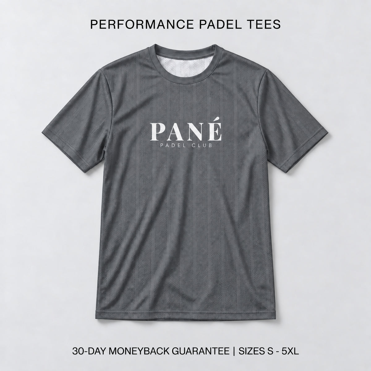 Stealth Grey | Performance Padel Tee